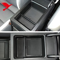 Pour MG 4 MG4 EV EH32 Mulan 2022 2023 voiture intérieur Console centrale stockage accoudoir boîte organisateur support noir accessoires 1PC