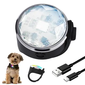 UMIONE Attach To Collar Leash Harness LED Dog Safety Lights For Night Walking TYPE C USB Rechargeable Dog Light Safety Lights