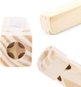 ของเล่นไม้แบบซ้อนได้ รถไฟไอน้ำจำลองเสียงจริง 4 เสียง พร้อมนกหวีด ขนาดใหญ่ 19 ซม. - Product Image 3