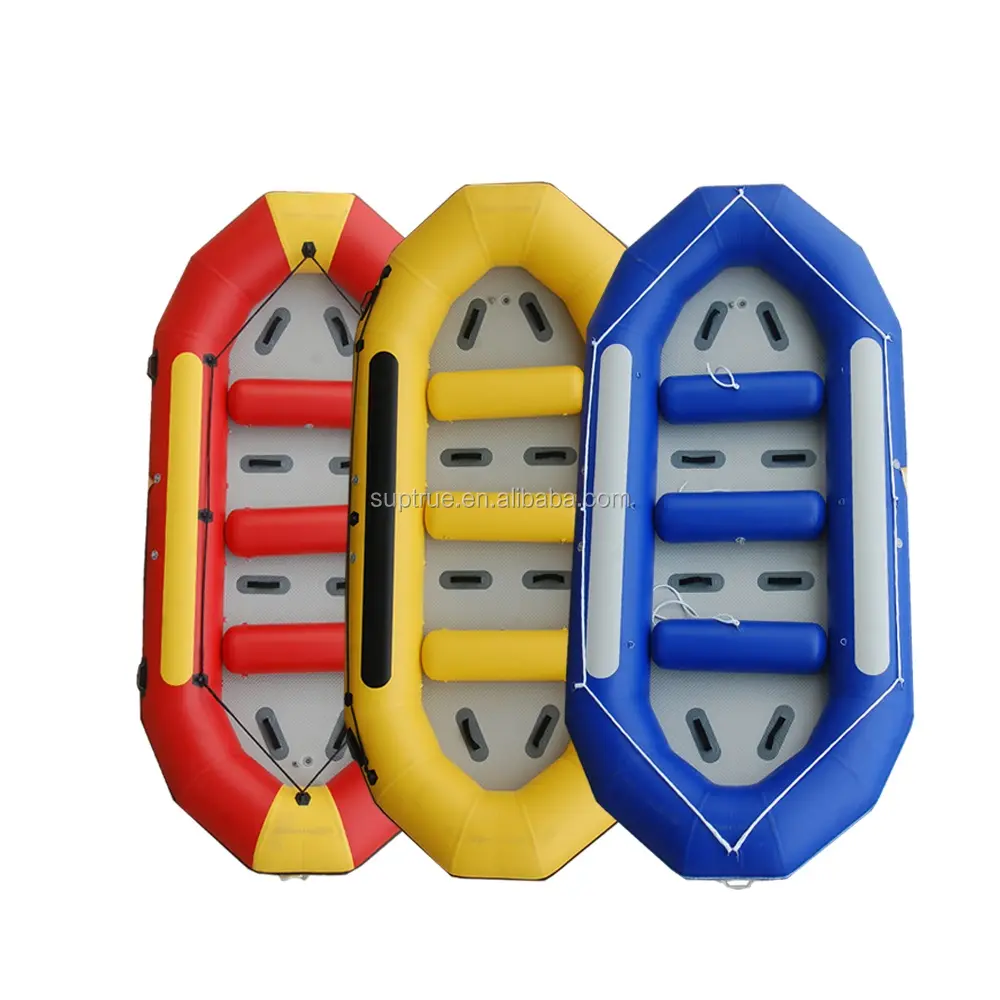 आपातकालीन बचाव inflatable rafts लोकप्रिय शांत पानी बेड़ा 8 व्यक्तियों Inflatable whitewater बेड़ा