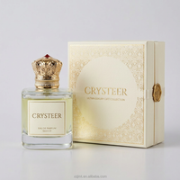 Flacon pulvérisateur carré en verre personnalisé 100 ml, flacon vide de luxe pour parfum, diffuseur à bâtonnets avec pompe, bouchon doré, rechargeable, OEM ODM, faible MOQ