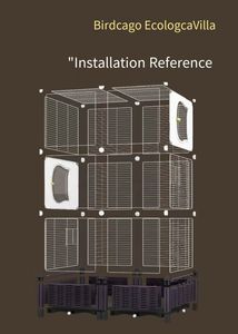 Villa écologique pour perroquets, cage à oiseaux avec barres horizontales épaisses, division à trois niveaux pour tous types d'oiseaux, empêche les évasions - Product Image 6