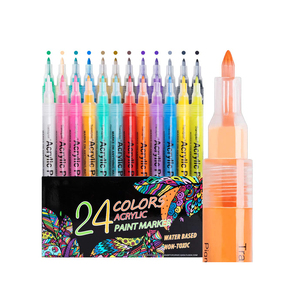 Pacchetto personalizzato pennarello per <span class=keywords><strong>pennarelli</strong></span> per vernice acrilica con <span class=keywords><strong>punta</strong></span> Extra Fine per pennarello per vernice acrilica a base d'acqua in legno - Product Image 1