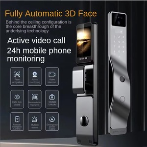 Serrures intelligentes à reconnaissance faciale 3D pour porte d'entrée, <span class=keywords><strong>serrure</strong></span> de porte intelligente Wifi Tuya avec caméra et empreintes digitales, <span class=keywords><strong>serrure</strong></span> de porte principale intelligente - Product Image 2
