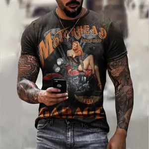 Camiseta de algodón con estampado personalizado para hombre, camisetas de manga corta, Tops, blusa, ropa de verano, nuevo diseño