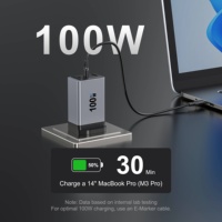 Meilleures ventes : Chargeurs muraux rapides Gan 100W, adaptateur de charge intelligent USB-C pour téléphone portable et ordinateur portable, SAA KC CB UKCA CE PD GAN USB C
