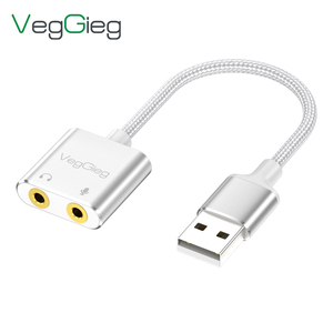 Độc lập USB <span class=keywords><strong>Card</strong></span> âm thanh Bên Ngoài Adapter USB2.0 Stereo Dual Channel cho máy tính để bàn máy tính xách tay Máy tính bảng bao gồm Microphone chức năng - Product Image 2