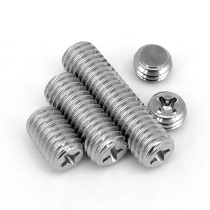 Tornillo Prisionero de Acero Inoxidable 304 M6x12mm, Phillips, Punta Plana con Chaflán - Product Image 3