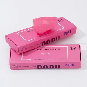 Großhandel POPU Pink Farbe 200Pcs Einweg schutz Tattoo Stift Maschine Ärmel Abdeckung Tasche für Tattoo Pistole