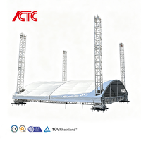 Structure de toit circulaire en alliage d'aluminium portable pour événements scéniques et éclairage, avec conception modulaire et installation rapide
