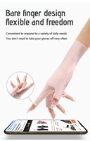 Gant anti UV mince et léger pour Nail Art Gants de protection en gel protecteur pour ongles Gant anti manucure et UV