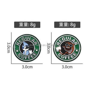 Brewster's New Green Cartoon Café Esmalte Broche Pins Preto Nickel Plating Broches para Baristas e Amantes do Café Coleção - Product Image 5