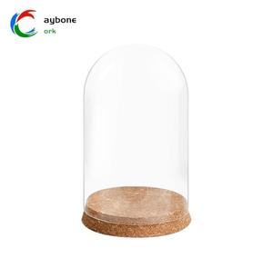 Couverture en verre fleur éternelle blocs de construction poupées de fleurs séchées figurines faites à la <span class=keywords><strong>main</strong></span> bâtons d'acclamations boîte de présentation anti-poussière couvercle en liège - Product Image 6