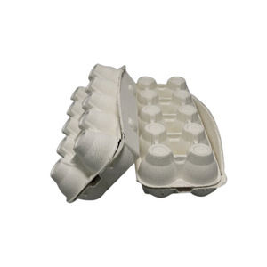 Soporte <span class=keywords><strong>de</strong></span> papel para cartón <span class=keywords><strong>de</strong></span> 10 huevos, pulpa <span class=keywords><strong>de</strong></span> papel prensado en seco blanco, pulpa <span class=keywords><strong>de</strong></span> caña <span class=keywords><strong>de</strong></span> azúcar moldeada, resistente a caídas, amortiguador, soporte para huevos, forro - Product Image 1