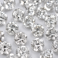 Guadalupe 1mm 1.2mm 1.5mm 2mm 3.0mm Pierres en vrac cultivées en laboratoire, taille brillant, pour la fabrication de bijoux, expédition 24h, stock complet, couleur D, pureté VS2