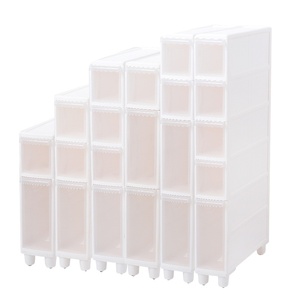 Chariot de rangement multifonctionnel pour le salon Armoire de rangement en plastique pour chambre à coucher Jouets Cuisine Rangement polyvalent pour vêtements - Product Image 5