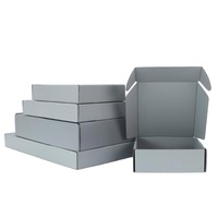 Vente en gros Fabrication en Chine Logo personnalisé Emballage ondulé gris pour cosmétiques de bonbons Facteur Carton d'expédition en boîte