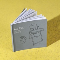 Impression de boîtes personnalisées en papier couché Pantone, livres à couverture souple avec reliure cousue et collée, instructions pour siège auto enfant