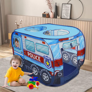 Casita <span class=keywords><strong>de</strong></span> Juegos Plegable para Niños, Carro <span class=keywords><strong>de</strong></span> Policía Gigante, Carpa <span class=keywords><strong>de</strong></span> <span class=keywords><strong>Juego</strong></span> Infantil Tipo Autobús - Product Image 4