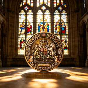 Moneda Conmemorativa Personalizada del Día de la Reina Isabel <span class=keywords><strong>II</strong></span>, Chapada en Oro, Fabricante de Monedas de Recuerdo Metálicas OEM - Product Image 2