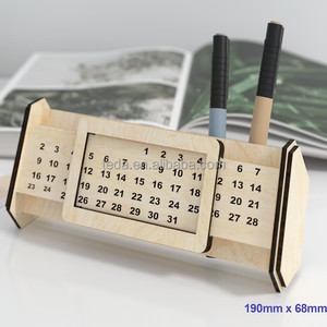 All'ingrosso taglio laser 3d puzzle legno calendario perpetuo calendario da tavolo calendari <span class=keywords><strong>casa</strong></span> <span class=keywords><strong>regalo</strong></span> e ornamenti per ufficio - Product Image 2