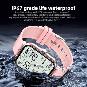 Montre connectée tendance pour femme <span class=keywords><strong>ou</strong></span> homme, montre connectée de 1,69 pouce pour téléphones Android et iOS, étanche avec écran tactile couleur - Product Image 4