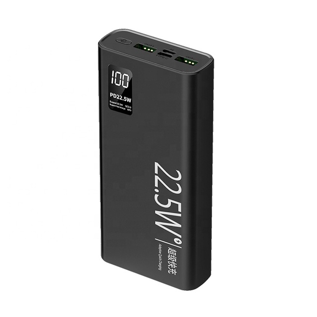 Fast Charge PD Power Bank 20000mAh Grade a Battery 22.5W Portable Charger Power Bank for Wholesale