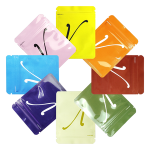 Kunden spezifische <span class=keywords><strong>3</strong></span>-seitige Dichtung <span class=keywords><strong>3</strong></span>, 5 7g 1 Unze Kunststoff-Reiß verschluss Geruchs sicherer Stand-Up-Beutel Lebensmittel lagerung Kleine Verpackung Mylar-Taschen - Product Image 1