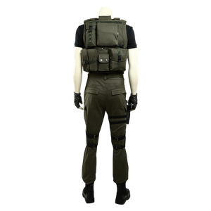 Op maat gemaakte Resident Evil Chris Redfield Halloween tv-film volwassen cosplay kostuums voor evenementen en optredens - Product Image 4