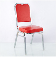 Couleur OEM: rouge, bleu, noir, cuir PU, meubles pour hôtels, mariages, fêtes, banquets en or, chaises de banquet empilables en vente