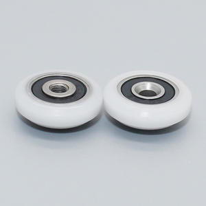 Poulie en acier fileté S604RS de petite taille de type V avec roulement à billes recouvert de caoutchouc, trou fraisé, anneau intérieur saillant, vente en gros - Product Image 5