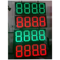 Affiche numérique infrarouge pour station-service en promotion avec affichage d'animations et de texte, indice de protection IP65