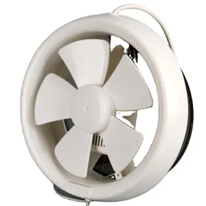 Toptan hidroponik siyah hvac eksenel duvara monte fan yuvarlak kanallar yüklemek extractor fan banyo