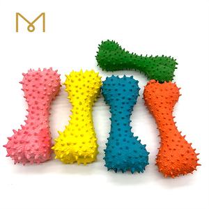 2026 Haustierprodukte Neues Latex-Gummi Knochenförmiges Gummi-Molar-Zahnspielzeug für Hunde - Product Image 5