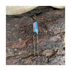 Suministros de brujería de cristal DIY, varita de bruja hecha a mano, varita mágica de cristal natural de color azul para meditación y decoración de fiestas. - Product Image 5