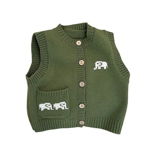 <span class=keywords><strong>Gilet</strong></span> en tricot pour garçons de style coréen, vêtements d'extérieur pour bébés, printemps automne - Product Image 5