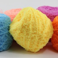 Bahan Rajut Coral Fleece PU Campuran Benang Buatan Tangan DIY untuk Merajut, Merenda Syal, Selimut, Tikar, Boneka Anak, Grosir, Lembut