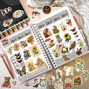 Vintage Stickers, Aesthetic Waterproof Vinyl Stickers for Scrapbook Journaling Planners and Journals, for <b>Water</b> <b>Bottles</b> Laptop, - Product Image 4