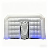 Cabine de yoga gonflable personnalisée, portable, blanche, de qualité commerciale, pour la gymnastique et le yoga chaud