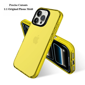 <span class=keywords><strong>Coque</strong></span> de téléphone transparente anti-jaunissement pour <span class=keywords><strong>iPhone</strong></span> 14 15 16 17, <span class=keywords><strong>coque</strong></span> arrière rigide en acrylique résistante aux chocs avec cadre antichoc - Product Image 4