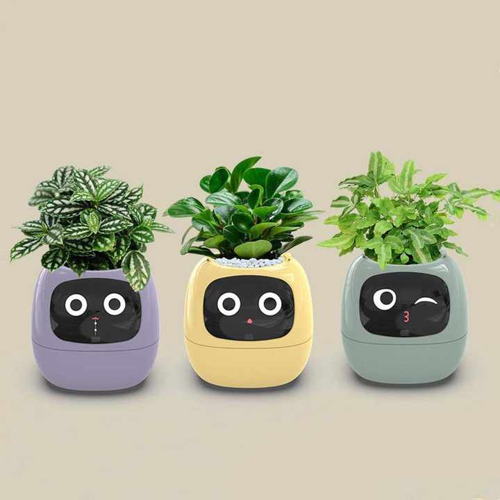 USB Rechargeable Intelligent Indoor Plant Pot - Smart & Stylish