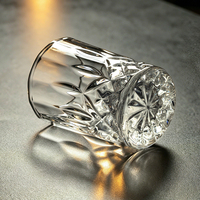 Verres à shot en verre taillé diamant 40 ml (1,35 oz) avec base lourde, style vintage, pour whisky, tequila, vodka, spiritueux, dégustation, pour bar et fête