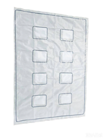 Couverture thermique jetable en feuille d'aluminium scellée individuellement, prête pour la vente en magasin extérieur et en supermarché