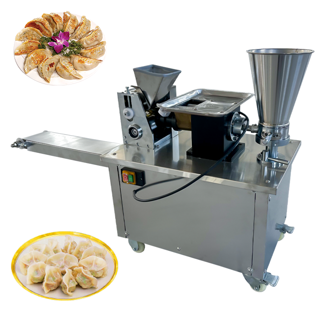 Full Automatic Engine-Powered Dumpling Making Machine Half Moon Shaped Momo Gyoza Pierogi Dumpling Machine 50pcs/min