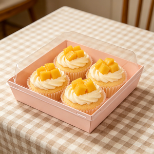 Scatole <span class=keywords><strong>Rosa</strong></span> per <span class=keywords><strong>Pasticceria</strong></span> e Salumi all'Ingrosso, Confezioni da 4 Pollici per Dessert e Prodotti da Forno - Product Image 5
