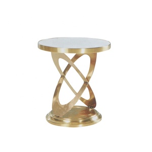 2024 European Modern Style Round <strong>Marble</strong> <strong>Top</strong> Coffee <strong>Table</strong> Golden Stainless Steel Base Sofa <strong>Side</strong> <strong>Table</strong> for Living Room - Product Image 4
