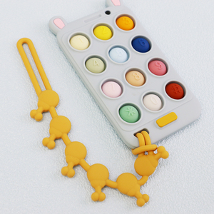 Hot bán phổ biến đồ chơi trẻ em thấp moq BPA cấp thực phẩm miễn phí nhai mọc răng Silicone trẻ sơ sinh teethers cho bé răng - Product Image 6