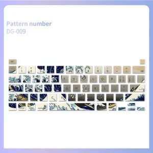 Adesivos de teclado árabe personalizado, à prova d'água, capa de teclado para macbook pro 16 2019 a2142, capa para teclado