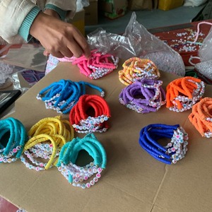 Thời Trang Mới Tùy Chỉnh Đính Cườm Tình Bạn Vòng Đeo Tay Monogram Polymer Đất Sét Hạt Tình Bạn Vòng Đeo Tay - Product Image 3