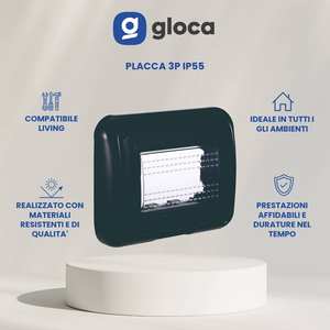 Set di 2 scatole di giunzione Gloca IP55 in plastica per montaggio a incasso per la serie Living - Product Image 2